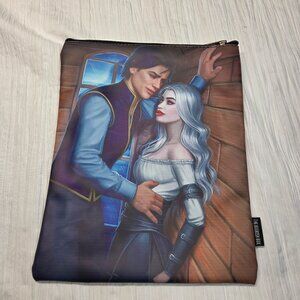 The Bookish Box Manon and Dorian Zippered Book Sleeve Throne of Glass Mass
